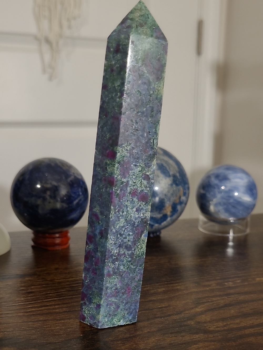 Ruby In Fuschite With Kyanite Tower